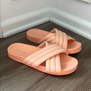 American Eagle Outfitters Women's Peach Slide Sandals